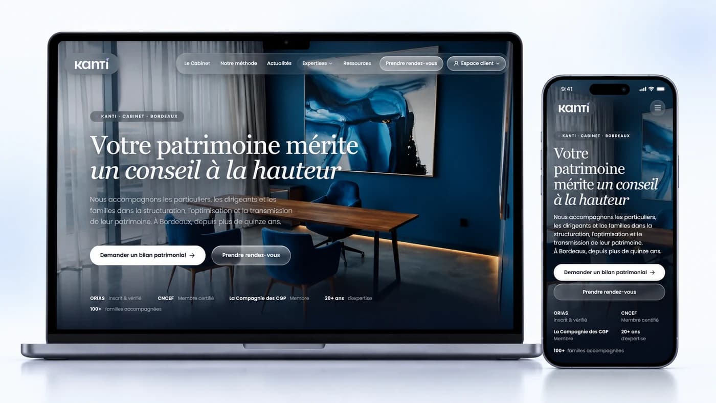 Aperçu du site Kanti